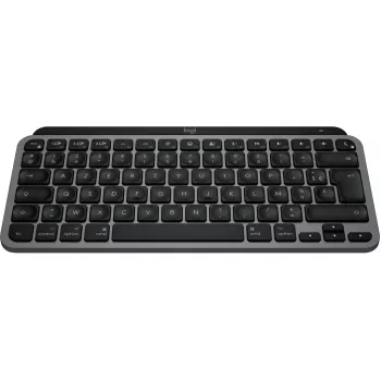 Logitech Master Series MX Keys Mini for Mac – Teclado – compacto – retroiluminado – inalámbrico – Bluetooth LE – AZERTY – Francés – Gris espacial (920-012646)