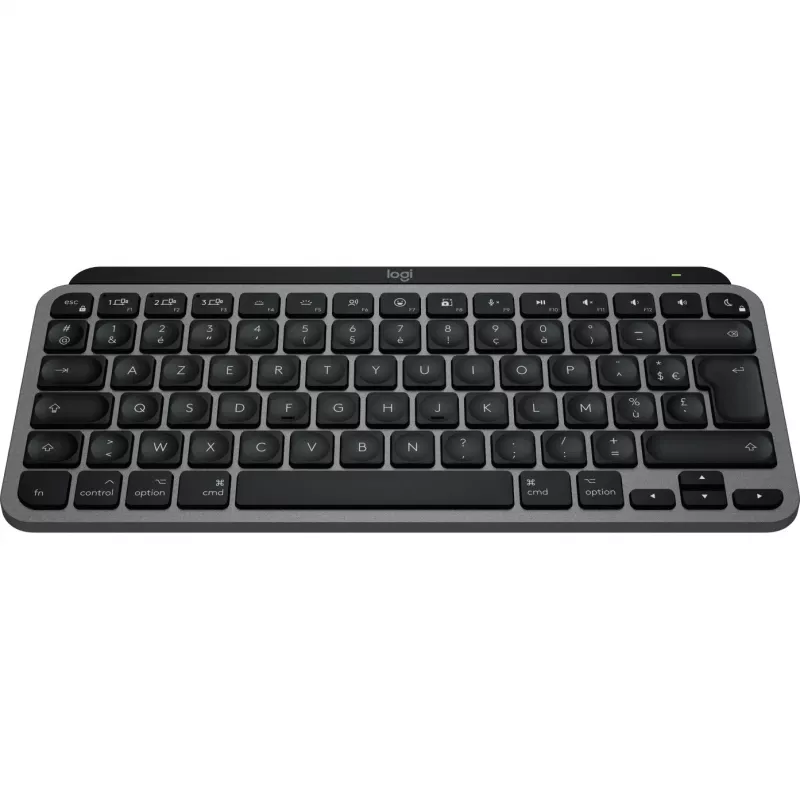 Logitech Master Series MX Keys Mini for Mac – Teclado – compacto – retroiluminado – inalámbrico – Bluetooth LE – AZERTY – Francés – Gris espacial (920-012646)