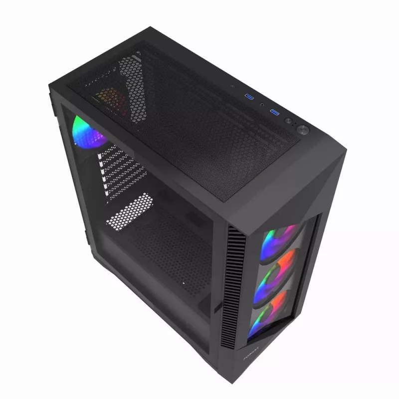 Caja gaming Gembird CCC-FC-900ARGB Fornax 900, ATX, negra