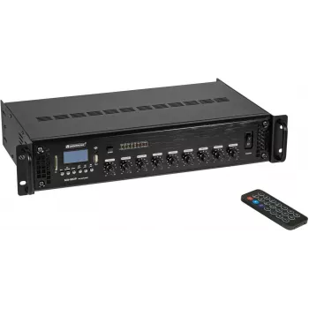 Amplificador mezclador Omnitronic MA-120P 120W PA, amplificador mezclador PA con 120 W de potencia de salida