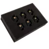 Tornillos de montaje para ventilador RAIJINTEK Pelias negros – pack de 6, accesorio de montaje para ventiladores de PC