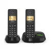 Teléfono inalámbrico analógico/DECT Gigaset PURE 100A Duo — 2 auriculares, manos libres, identificación de llamadas, pantalla de 1,5