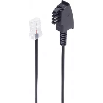 Cable de teléfono shiverpeaks BS70002-3 3 m negro (BS70002-3)