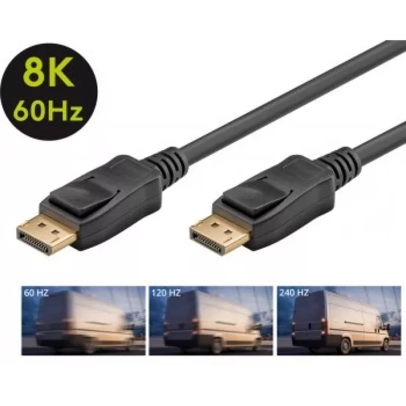 Cable de conexión DisplayPort Goobay 1.4 3 m DisplayPort a DisplayPort