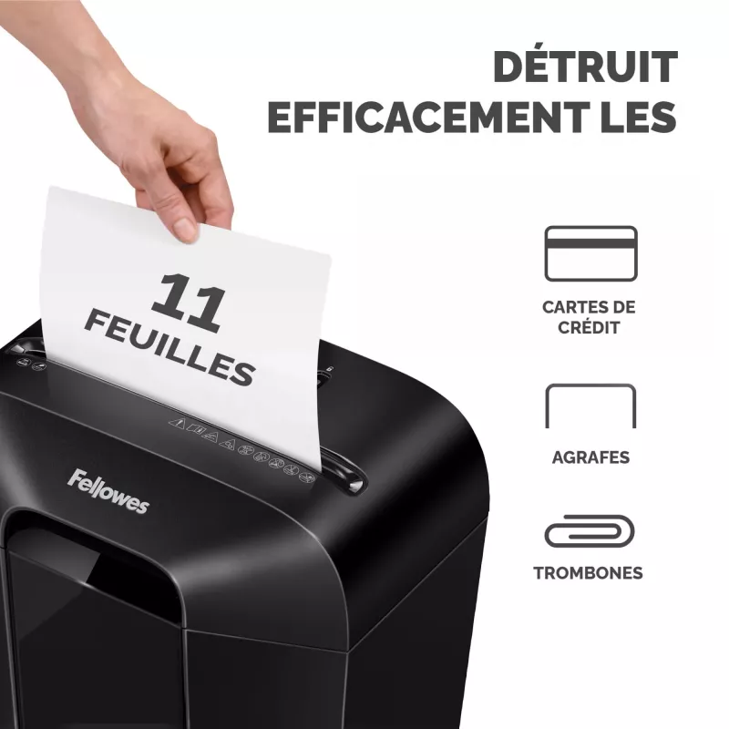 Powershred | LX70 | Negro | 18 L | destrucción de tarjetas de crédito | dB | procesamiento de papel estándar/salida 11 hojas por pasada | corte en partículas | garantía 24 meses