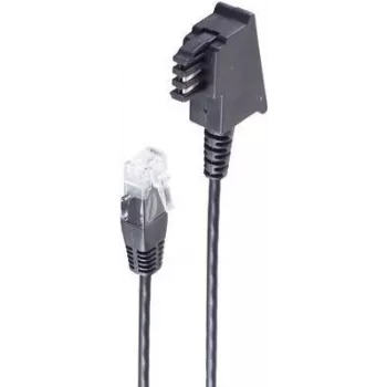 Cable de teléfono shiverpeaks BS12-09015 0,5 m negro