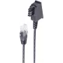 Cable de teléfono shiverpeaks BS12-09015 0,5 m negro