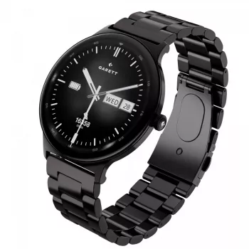 Smartwatch Garett Quantum — acero inoxidable negro