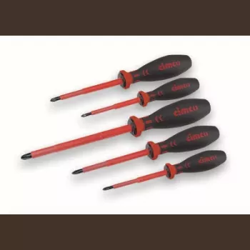 Juego de destornilladores manuales Cimco 117700 con destornillador plano