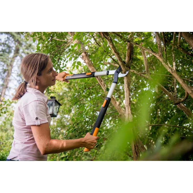 Tijera de podar telescópica Fiskars SmartFit 915 mm L86 negra naranja (1013564)
