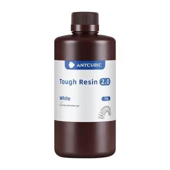 AnyCubic Tough Resin 2.0 — blanco, bajo olor, resina de impresión 3D de alta resistencia