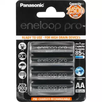 Batería recargable AA Panasonic BK-3HCCE/4BE NiMH 1,2 V 4 uds.