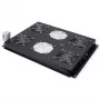 Módulo de ventiladores ROLINE unidad de ventiladores de techo 19 inch 4 ventiladores termostato negro