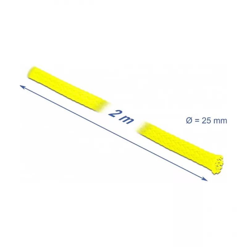 Funda para cables DeLOCK 20750 amarillo