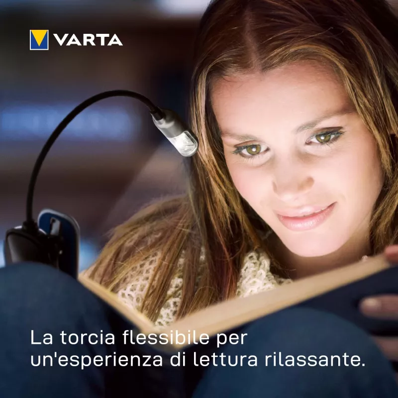 Varta Easy Line 16618 luz de lectura LED, 9 lm, con pinza