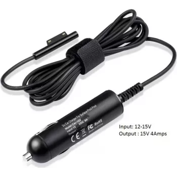 CoreParts Adaptador de coche 60 W 15V 4A para Microsoft Surface, MBXMS-DC0003