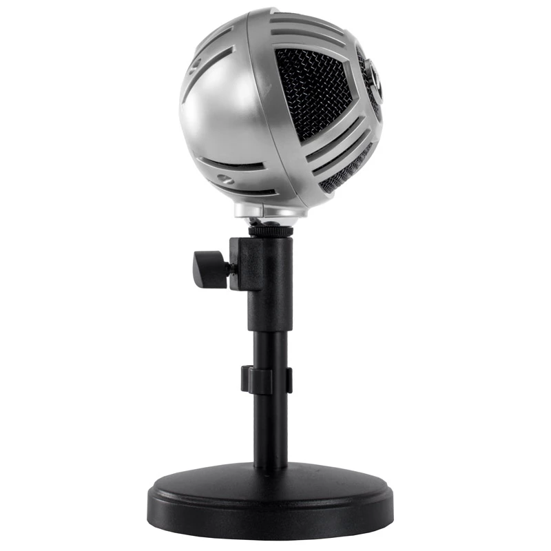 Micrófono de sobremesa Arozzi Sfera, USB - cromado
