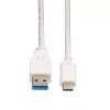 VALUE - Cable USB - USB 3.0 (M) a USB Type-C (M) - 5 V - 900 mA - 50 cm - Blanco (11.99.9010)
