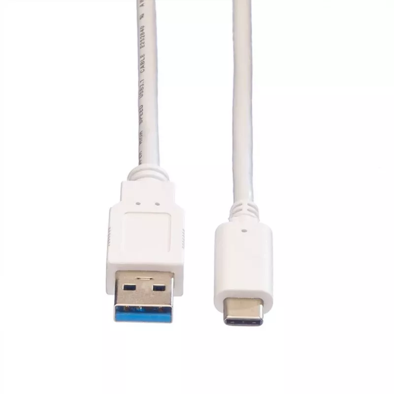 VALUE - Cable USB - USB 3.0 (M) a USB Type-C (M) - 5 V - 900 mA - 50 cm - Blanco (11.99.9010)