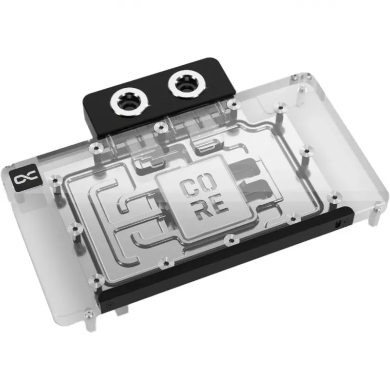 Bloque de agua para tarjeta gráfica Alphacool RTX 5080 Phoenix Transparente Plata con backplate