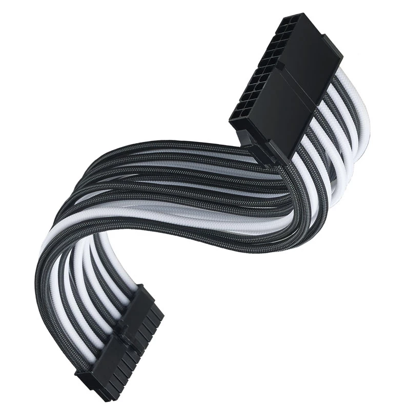 Cable de extensión ATX SILVERSTONE SST-PP07E-MBBW 30 cm negro/blanco