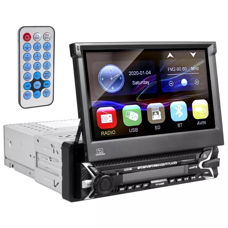 Audiocore AC9100 radio para coche digital negro, rojo