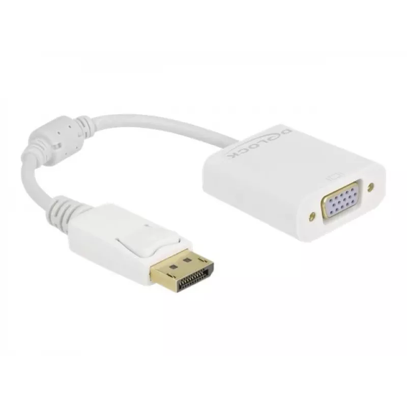 Adaptador DisplayPort 1.2 conector macho a VGA conector hembra DeLOCK 61007