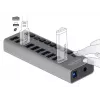 Hub USB externo DeLOCK de 5 Gbps con 10 puertos + interruptor