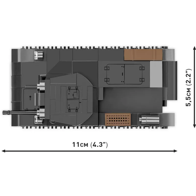 Set de construcción Cobi Panzer II Ausf. A — 250 piezas, negro