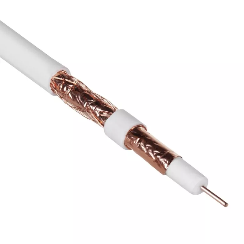 Cable coaxial Maclean MCTV-471 RG-6/U 50 m blanco