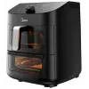 Freidora de aire Midea MAD1100DADK, 1850 W, capacidad dual 4,4/6,4 L