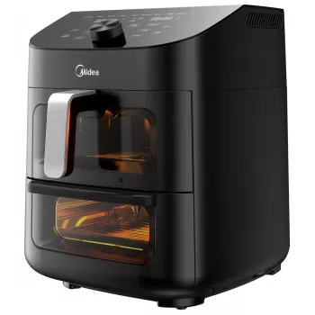 Freidora de aire Midea MAD1100DADK, 1850 W, capacidad dual 4,4/6,4 L
