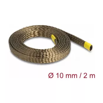 Funda trenzada de fibra de basalto DeLOCK 2 m x 10 mm marrón