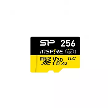 Tarjeta de memoria Silicon Power Inspire 256 GB MicroSDXC V30 UHS-I U3 A2 4K + adaptador (SP256GBSTXLA2V1NSP)