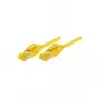 Tecline Premium - cable de parcheo - RJ-45 (M) a RJ-45 (M) - 50 cm - SFTP, PiMF - cable Cat.7 (cable) / CAT 6a (puertos) - apantallado, libre de halógenos, protección de lengüeta - amarillo (70700Y)