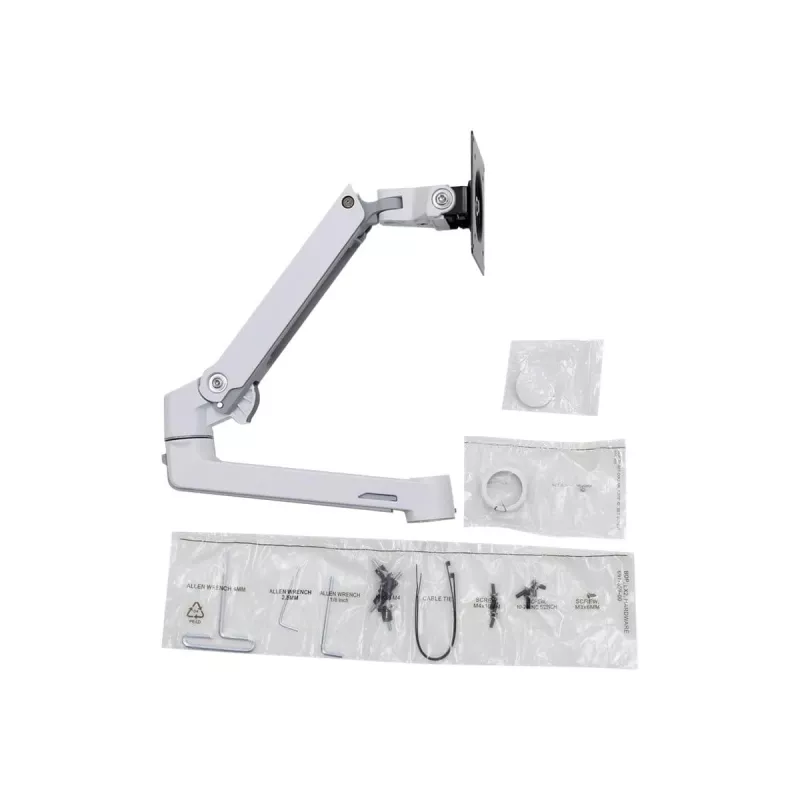 Ergotron LX Extension and Collar Kit - componente de montaje (brazo articulado, elementos de instalación, tapa, collar de barra)