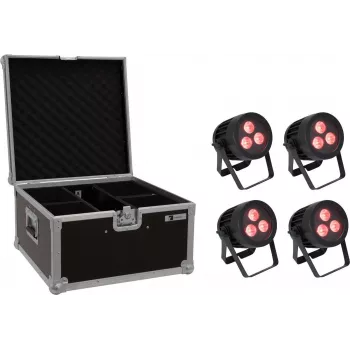Set de focos LED PAR EUROLITE 20000845 — 4×9W, grado de protección IP