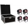 Set de focos LED PAR EUROLITE 20000845 — 4×9W, grado de protección IP