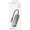 Satechi Docking Station 4 en 1 ST-H3C25EM USB-C 3.2 Gen2 Gris (ST-H3C25EM)
