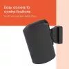 Soporte de pared Vogels | Soporte de pared para altavoz para Sonos Era 100 | Inclinable, orientable | Capacidad de carga máxima 7 kg | Negro
