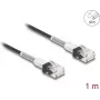 Cable de red DeLOCK RJ45 Cat.6A UTP fino 1m negro