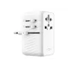 Adaptador de viaje FIXED Voyager 85W para EU, UK y USA/AUS, con 4xUSB-C y 1xUSB salida | Adaptador