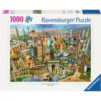 Puzzle Monumentos del mundo (1000 piezas)
