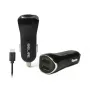 Cargador de coche 2xUSB + USB-C 2,1A negro