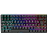Teclado gaming mecánico Sharkoon Skiller SGK50S3 PBT negro amarillo RGB