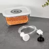 Set de recipientes de vidrio para envasadora al vacío Rommelsbacher VCG 1, 3 piezas (350 ml, 670 ml, 1100 ml), transparente