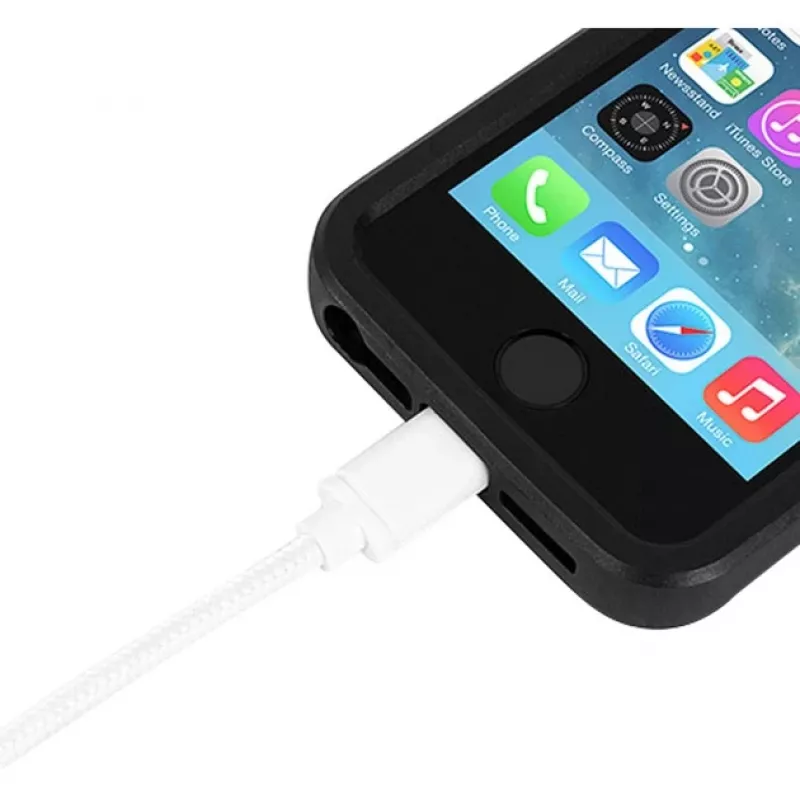 Cable adaptador USB 2.0, conector macho USB-A > conector macho Lightning (blanco, 2,0 metros)