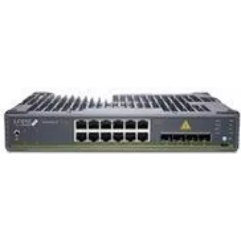 Juniper EX4100-F 12 puertos sin ventilador 10/100/1000BaseT PoE+, 2 puertos uplink 1G/2,5G/10GBaseT, 4 puertos stacking/uplink 10G SFP+ (ópticas no incluidas) con SW estándar. Alimentado por PoE++