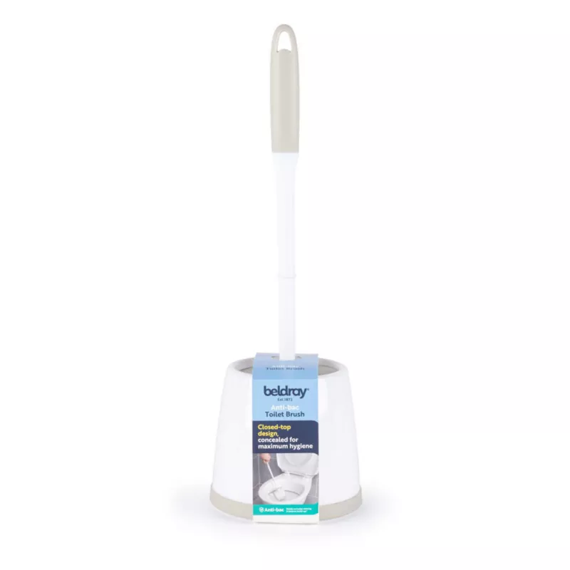 Escobilla de inodoro Beldray LA080714UFFEU7 con soporte antibacteriano