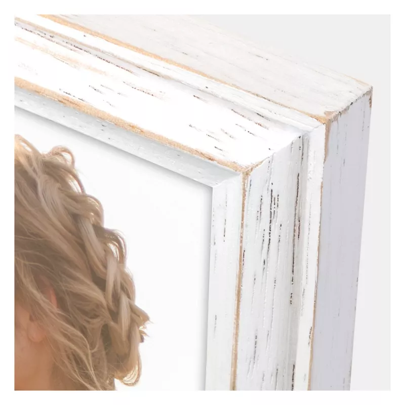 Marco de fotos de madera ZEP Rosel White 13x18 AC257W